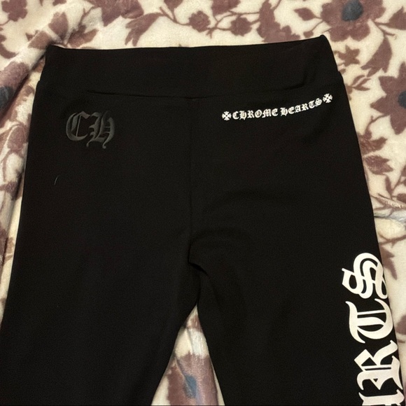 Chrome Hearts Pants - Chrome Hearts Kids Leggings with White Logo
